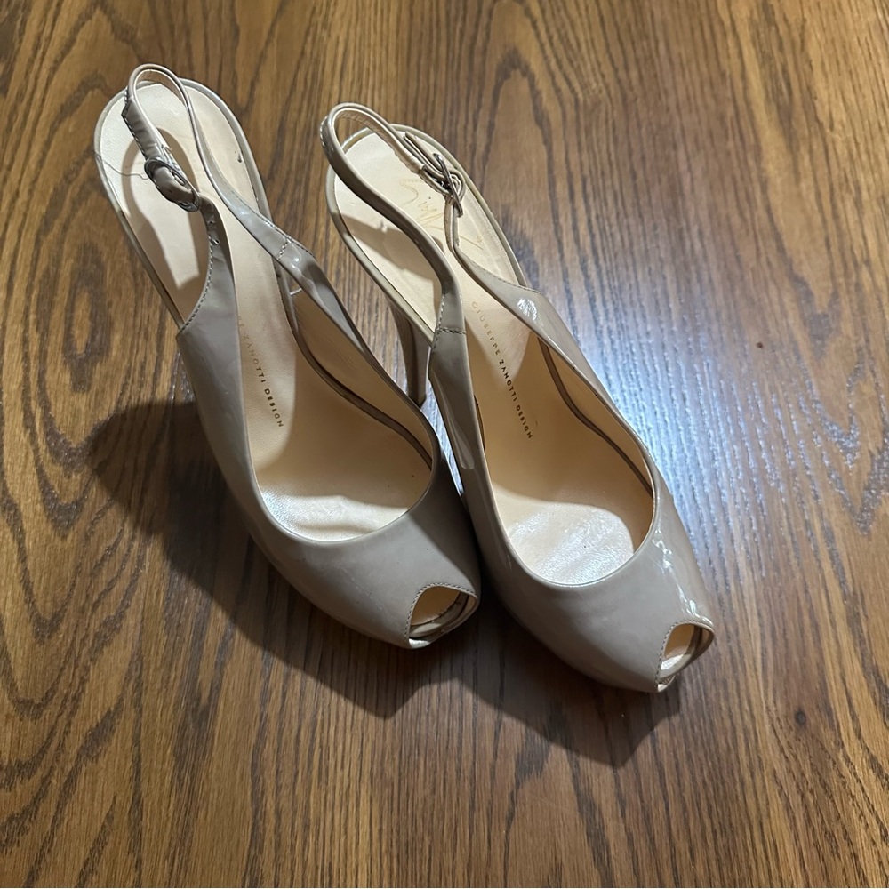 Giuseppe‎ Zanotti beige heels high heel straps